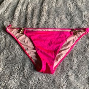 Pink Victoria's Secret Bikini Bottoms with Chain